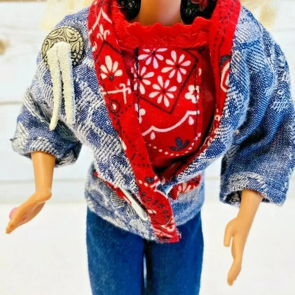 MATTEL BARBIE Doll Blonde Hair Blue Eyes 3 Piece Outfit 12" Tall Used - Picture 7 of 10